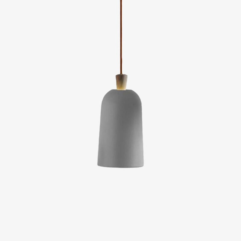 Suspension scandinave avec abat-jour en métal et bois Maloe - vue 9 sur 10