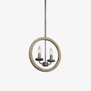 Suspension vintage LED avec deux bougies en métal Danyella