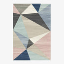 Tapis design géométrique rectangle multicolore Area
