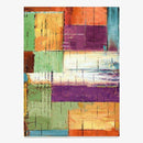 Tapis rectangle coloré Mosaic