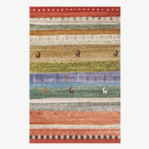 Tapis rectangle moderne bandes aux couleurs vives Splice