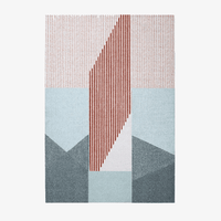 Tapis rectangle moderne style géométrique