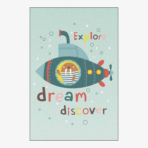 Tapis rectangle pour enfant dessin animé Cartoo