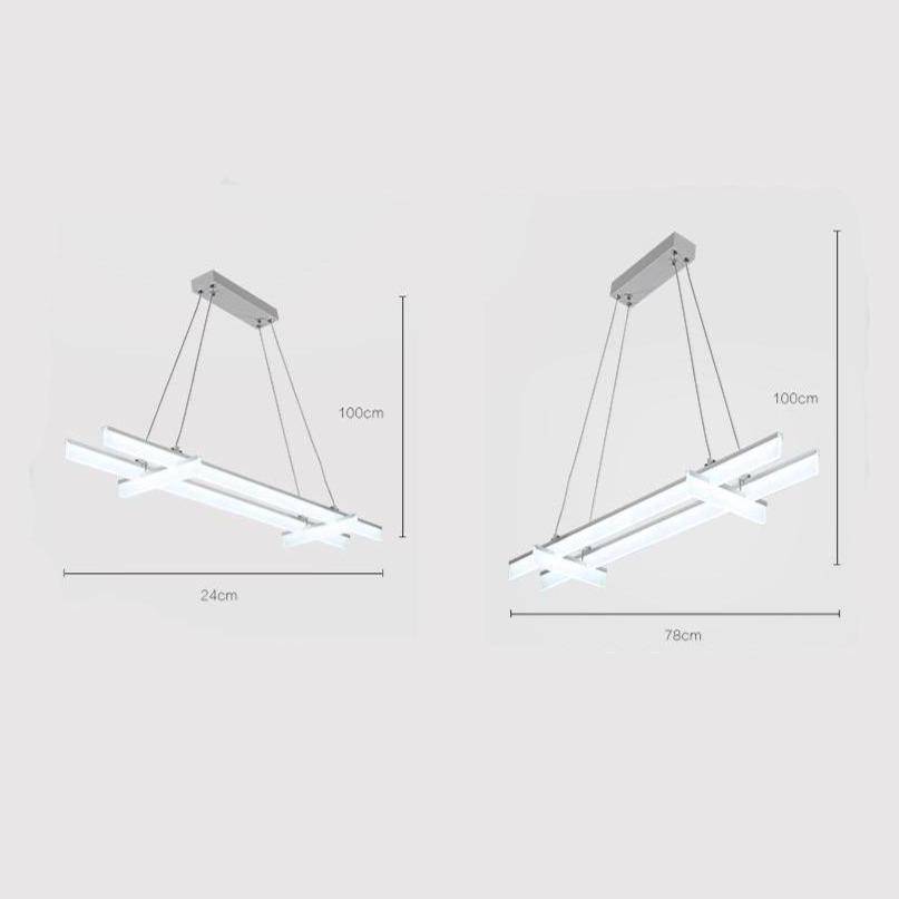 Suspension LED design à barres Hanging - vue 4 sur 3